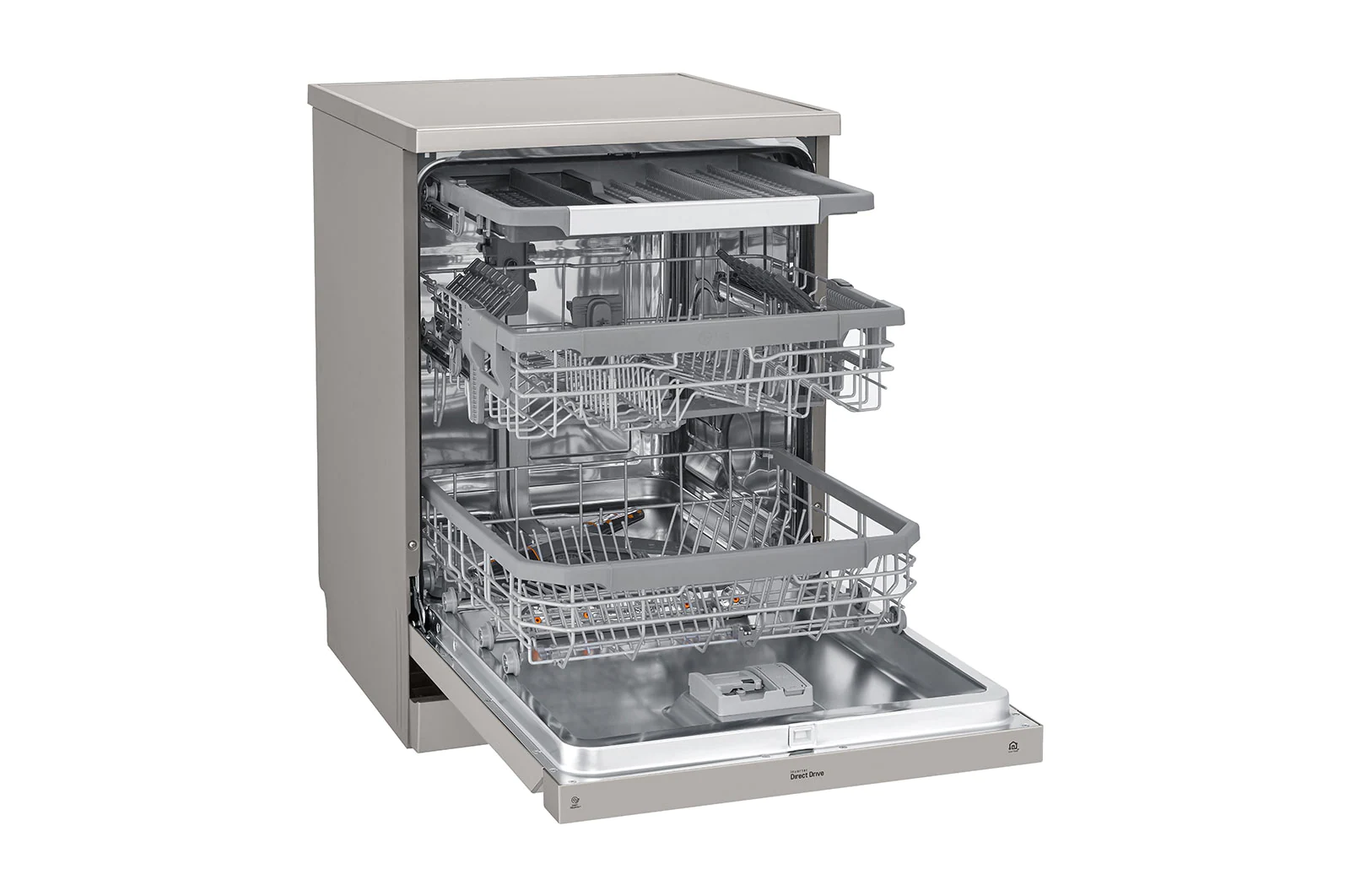 LG QuadWash DFB425FP Steam Dishwasher – Platinum Silver3